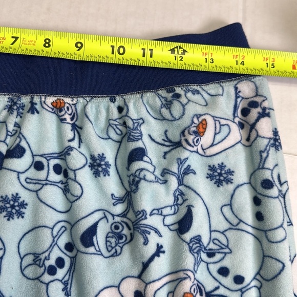 Disney Frozen Olaf Let It Go Fleece Pajama Set Womens Size Medium - Picture 4 of 10